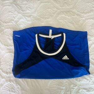 Adidas Woman’s Blue and Black Sports Tank Top